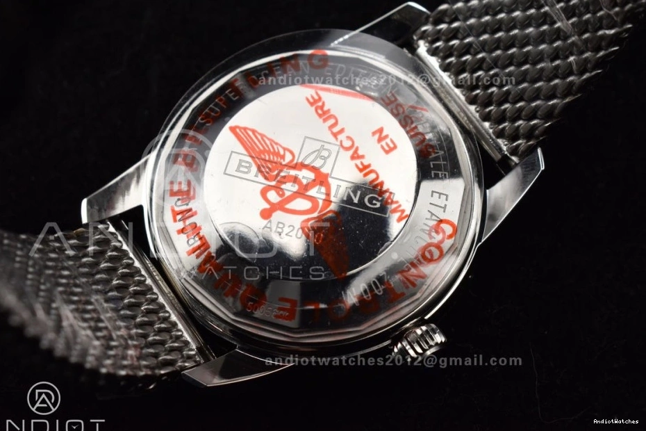 Durable 1173 A on II Dial Ceramic Black SS Black 42mm SuperOcean Bracelet BLSF Heritage Bezel Rubber RG and Bezel 0802